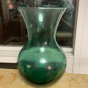 Green Glass Vase
